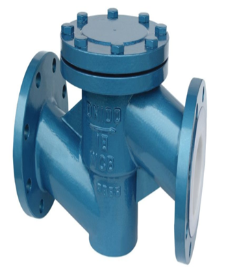  H41F46法兰衬氟止回阀 