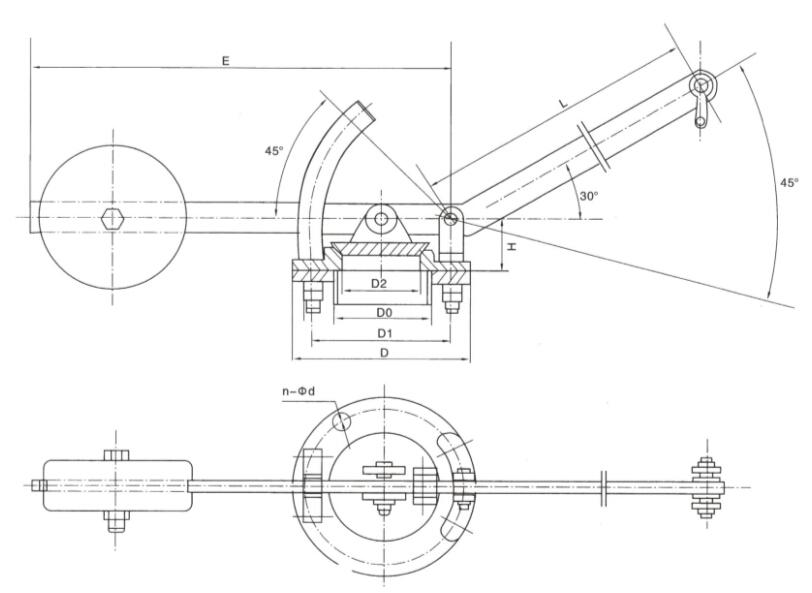 除尘放散阀外形尺寸图