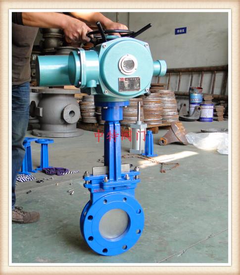 电动圆形刀型闸阀