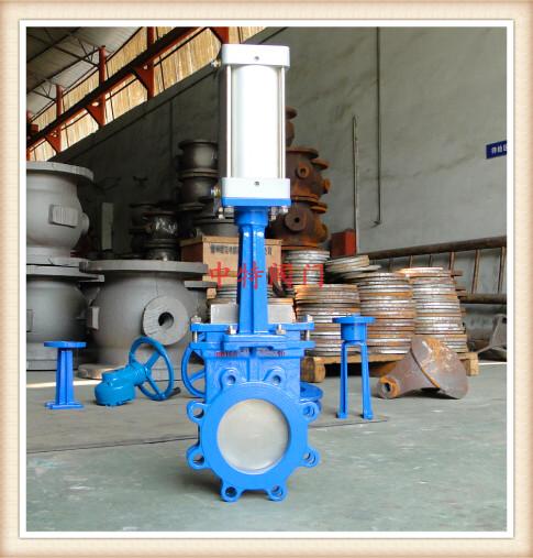 凸耳（梅花形）气动刀型闸阀