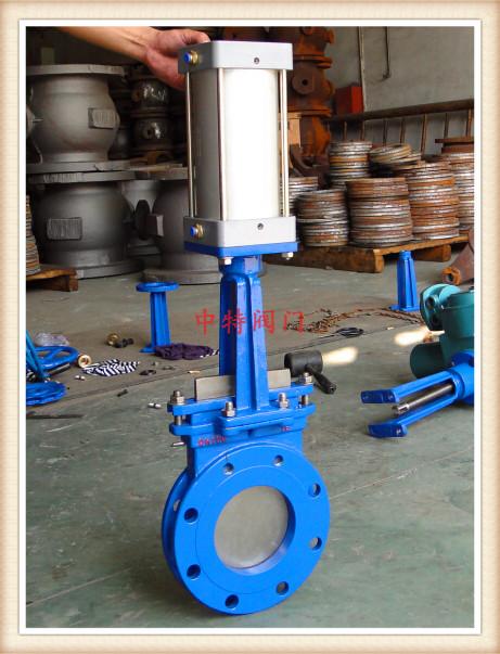 圆形气动刀型闸阀