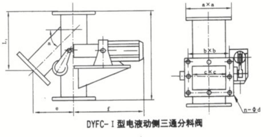 电液动侧三通分料阀