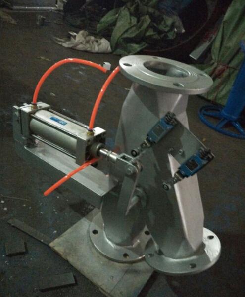 气动不锈钢侧三通分料阀