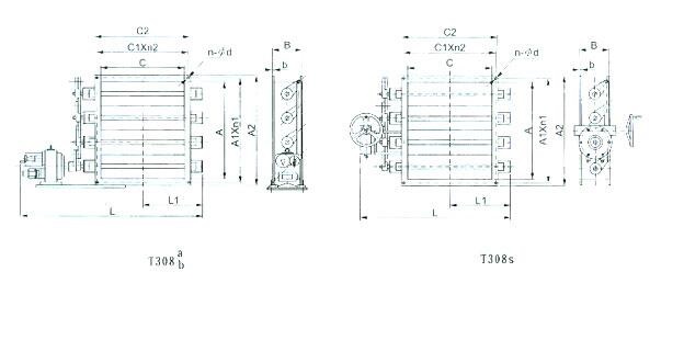 方形多叶调节阀外形尺寸图