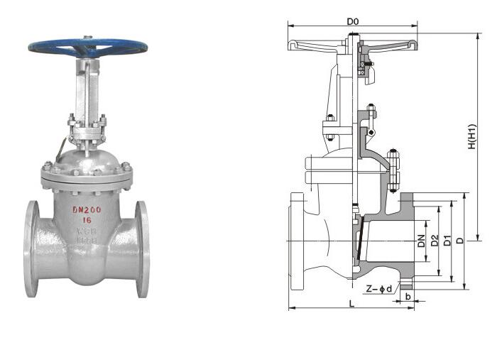 Z41H法兰铸钢闸阀