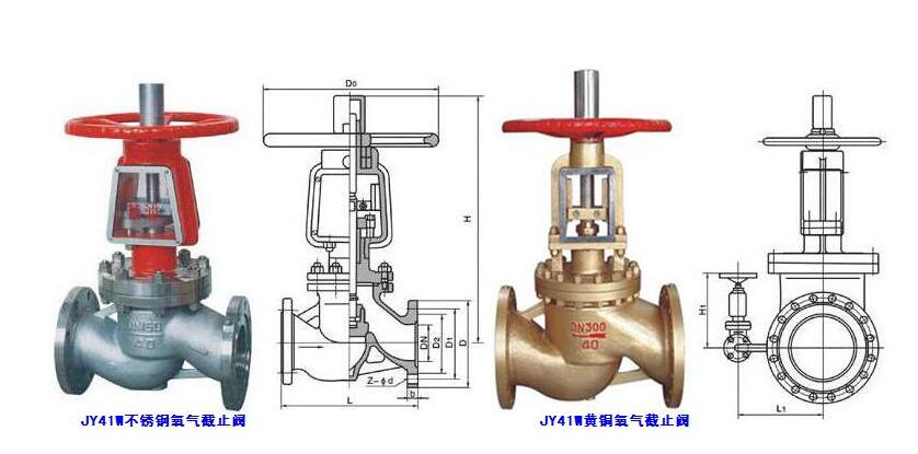 氧气截止阀结构小样图