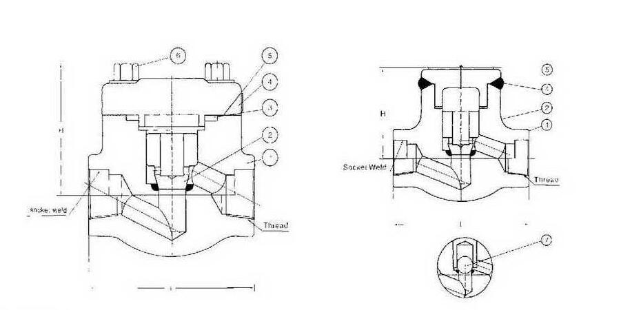 锻钢旋启止回阀