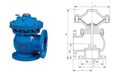 JM744X膜片式快开排泥阀结构图