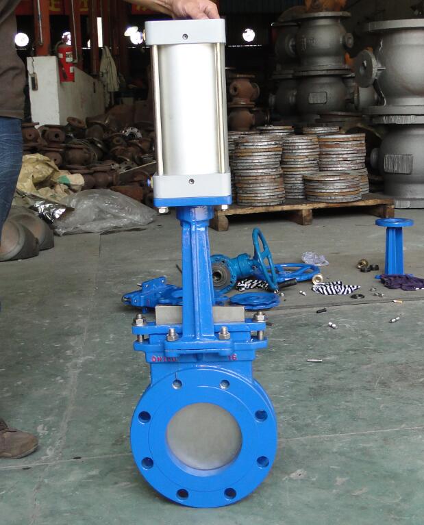 圆形气动刀型闸阀