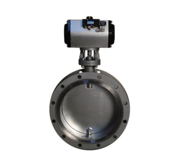 法兰气动通风蝶阀