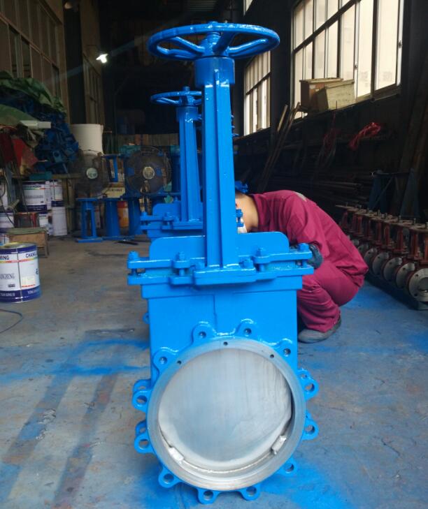 手动对夹刀型闸阀