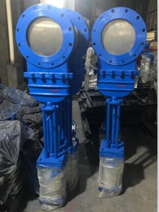 气动带盖刀型闸阀