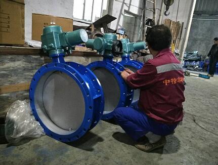 电动通风蝶阀实物图