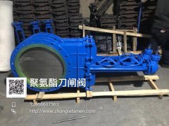  耐磨聚氨酯刀闸阀实物图 